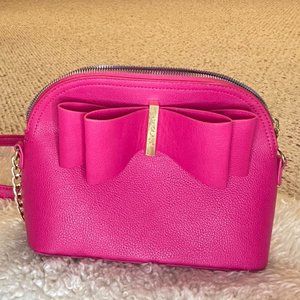 Besty Johnson Large Bow Purse - Hot Pink